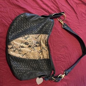 Black Bebe crossbody bag.